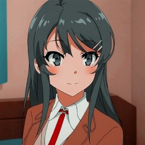 ​青春猪头少年系列樱岛麻衣头像 御姐范儿女生动漫头像