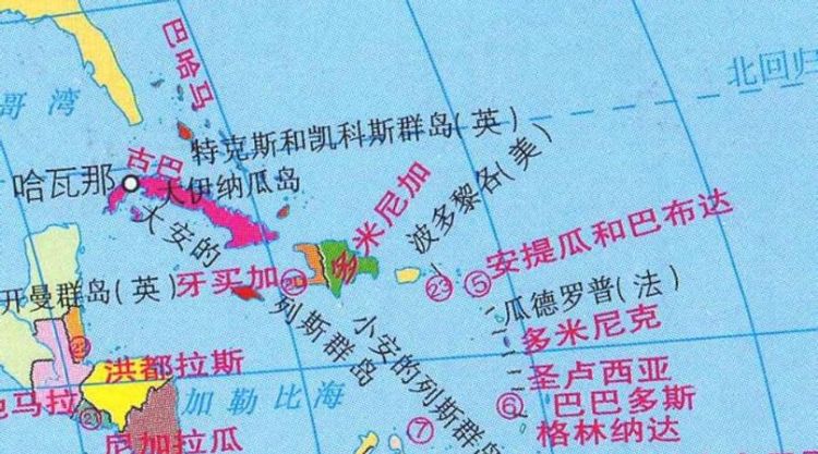西印度群岛在哪个位置