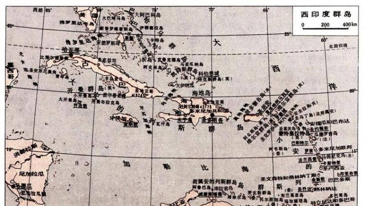 西印度群岛位于